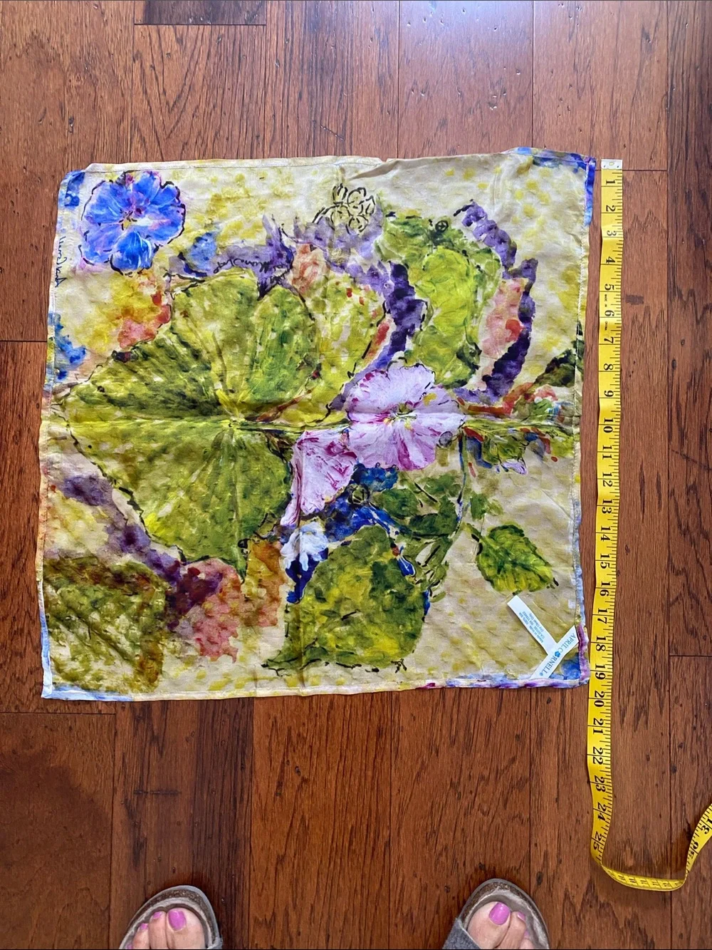 April Cornell 100% silk scarf